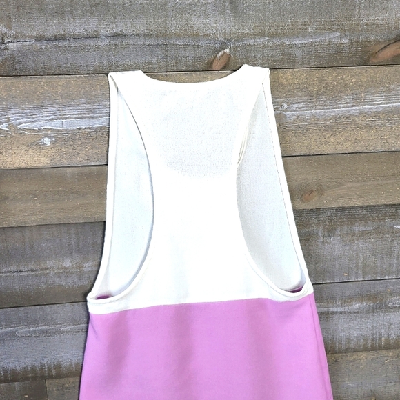 NWOT TOBI A Step Above Lavender White Shift Mini Dress - Picture 12 of 12